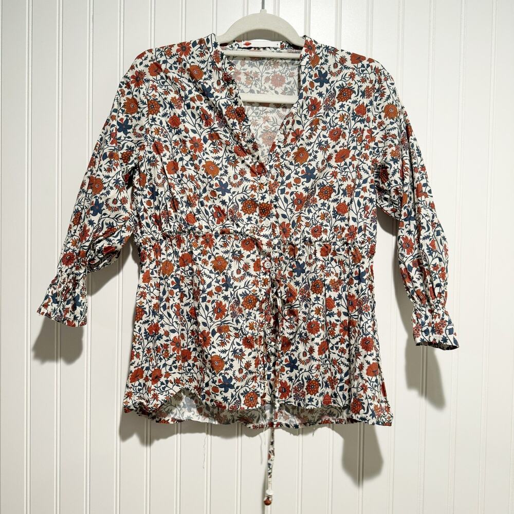 Khaadi Floral Top Cotton Blend Size Small